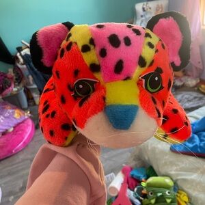 Colorful Leopard Plush Toy